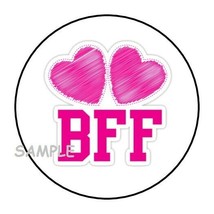 30 Bff Best Friends Forever Envelope Seals Labels Stickers 1.5&quot; Round Hearts - £5.98 GBP