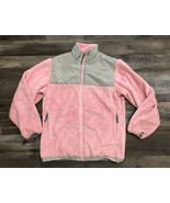 The North Face Youth Girls Size XL Pink &amp; Gray Full Zip Fleece Soft Jacket - $24.90