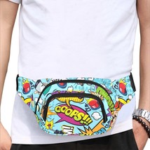Comic Shouts Out Style Fanny Pack Bumbag Waist Bag with 3 Compartment - $38.00