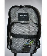 Mesh Backpack BLACK Pack See Through School Bag Sports Gym Security Stad... - £13.46 GBP