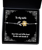Useful Wife, Keep Calm and Let The Band Director Wife Handle It, Christmas Sunfl - £39.12 GBP