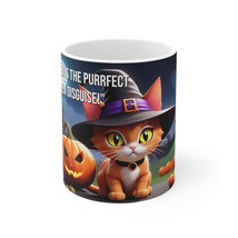 Cat Breeds Cartoon Characters in Halloween - Abyssinian Breed - Ceramic ... - £14.10 GBP