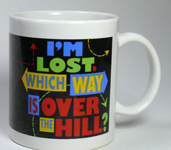 Hallmark Birthday Coffee Mug LOST OVER THE HILL Shoebox Old Silver Phoen... - £10.80 GBP