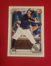 2020 Bowman Draft Zac Veen 1ST Bowman #BD-107 Colorado Rockies Free Shipping - $2.69