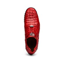 Kratos Red Genuine Caiman Crocodile Fashion Sneaker image 4