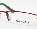 Karavan 5412 C93 Rosa-Rot/Grün Brille Brillengestell 52-20-130mm Französ... - $115.76