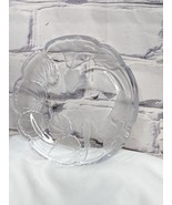 Vintage Fifth Avenue Dining Crystal 7&quot; Salad Frosted Plates Set of 4 - £25.19 GBP