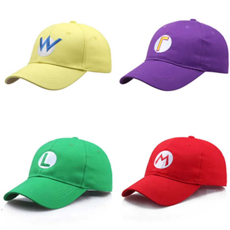 Game Super Luigi Bros Sun Hats Cosplay Costumes Props Baseball Cap - £10.88 GBP