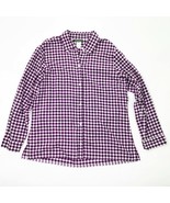 Tommy Bahama Shirt Blouse Woman&#39;s XL Blue Checkered - $288.83 MXN