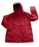 MERRELL Opti-Shell / Opti-Warm Jacket Womens Large Removable Hood Red Pl... - £28.04 GBP