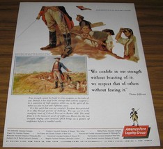 1961 Vintage Ad~American Fore Insurance~Battle Of Bunker Hill Revolutionary War - £8.74 GBP