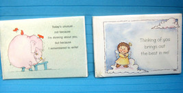 2 Sets Note Cards &amp; Envelopes Thinking of You Themed Inspirational - £10.44 GBP