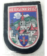 Austria Heiligenkreuz Abbey Patch Shield Crest Red Blue Green 1970s - £10.60 GBP