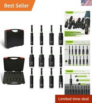 Versatile 12-Sizes Deep Nut Driver Set with Durable Storage Box - Impact... - $37.50