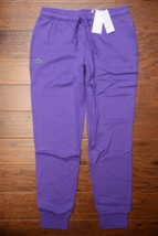 Lacoste Sport XH5528 Men&#39;s Purple Fleece Cotton Sweatpants Joggers XL EU 6 - $60.38