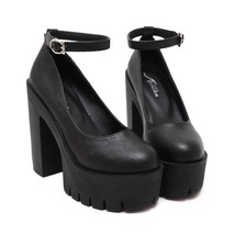New Spring Autumn Casual High-heeled Shoes Women Sexy Thick Heels Platform Pumps - £57.95 GBP