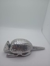 Pewter Armadillo Vintage , Trinket Box Artesania Chile Folk Art Brutalis... - $27.09