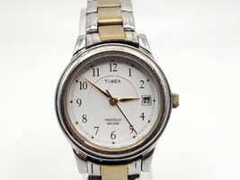 2007 Timex Indiglo Watch Women New Battery Two-Tone Please Read 25mm - $16.00