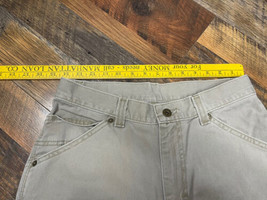 Lee Dungaree Size 31R Khaki Shorts Carpenter Shorts USA Made Vintage - £18.23 GBP