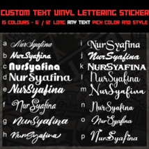 Custom Text Vinyl Lettering Sticker Decal Personalized Car Window Laptop... - $3.79+