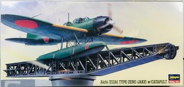 Hasegawa 1/72 Scale Catapult With Jake Aichi E13A1 Type-Zero Model Plane Kit NIB - £22.17 GBP