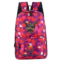 WM Overwatch Backpack Daypack Schoolbag Red Grid Reaper Logo - £15.61 GBP