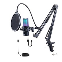 VEVOR USB Microphone, 192 kHz/24-bit, Professional Condenser Microphone Kit with - $60.79