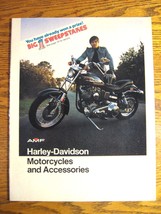 1975 Harley-Davidson Motorcycles &amp; Accessories Brochure, Sportster FLH X... - £27.26 GBP