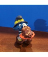 Smurfs Thanksgiving Turkey Smurf 20177 Pilgrim Vintage Figure PVC Toy Fi... - $8.14 CAD