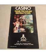 Atari 2600 Casino game manual in excellent condition  - $5.58 CAD