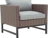 Outdoor Patio Armchair Wicker Furniture Rattan Conversation Single Sofa ... - $315.99