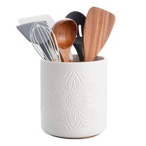 Kitchen Utensil Holder, 7.2 Large Ceramic Cooking Utensil Holder With Co... - $38.99