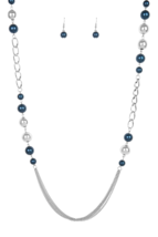 Paparazzi Uptown Talker Blue Necklace - New - £3.58 GBP