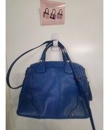 Coach Mickie Grain Leather Satchel Bag F34040 Beautiful Blue Purse Handbag - £72.16 GBP