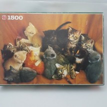 Jumbo Kittens Puzzle 1500 Pieces Complete 35.5&quot; x 23.5&quot; Cats - £16.33 GBP