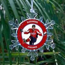 Washington Capitals Alex Ovechkin Snowflake Lit Holiday Christmas Tree O... - £12.79 GBP