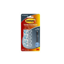 Command Self-Adhesive Round Cord Clips 4pk (Clear) - £25.87 GBP