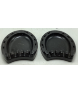 Lot of 2 Vintage Horse Shoe Ashtray Retro Glass Tobacciana Horse Horsesh... - $20.32 CAD