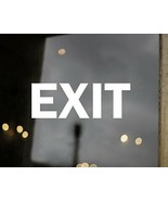 Exit Vinyl Decal - Business Office Egress Door Sign - Die Cut Sticker - £3.88 GBP+