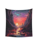 Sunset Reflections at the Alien Canyon - Tapestry - $40.00