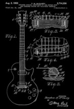 1955 - Gibson - Les Paul Guitar - Patent Art Poster - $32.99