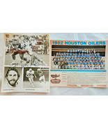 1982 Houston Oilers Football Team Picture &amp; Carter Hartwig #36 Picture - £29.14 GBP