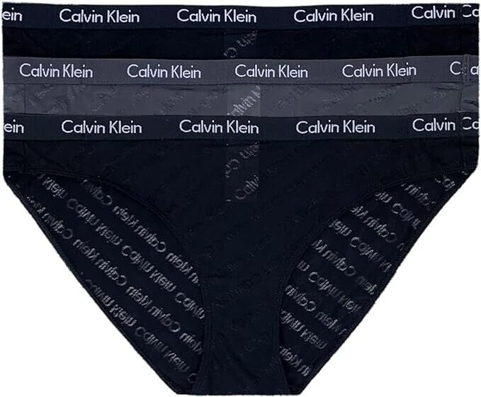 Calvin Klein Women’s Carousel Bikini Panty 3 Pack Small QP3088X-021