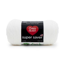 Red Heart Super Saver Yarn White E300B-311 - £17.51 GBP