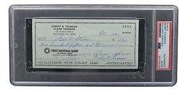 Bobby Thomson New York Giants Signed Bank Check PSA/DNA 85025529 - £45.51 GBP