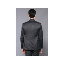 Men 3pc European Vested Suit WESSI by J.VALINTIN Extra Slim Fit JV26 Dark gray image 7