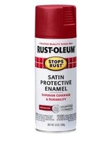 Rust-Oleum Satin Protective Enamel Spray Paint, Heritage Red, 12 Oz. - £10.31 GBP