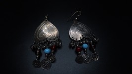 Vintage Brass India Hindu Dangle Earrings 3  - £9.49 GBP