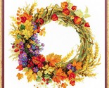 RIOLIS 1537 14 Count Wreath with Wheat Counted Cross Stitch Kit, 11.75&quot; ... - $19.20