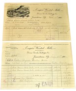 2 1901 EMPIRE WORSTED MILLS Jamestown NY Antique Billheads Receipts Dres... - £7.83 GBP